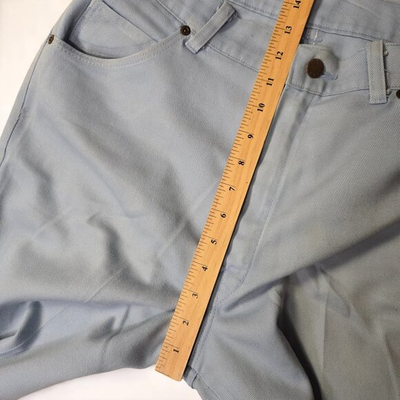 VTG Big Yank Jeans‎ Light Blue 34x28.5 High-Waisted Wide-Leg Denim 1970s USA - Picture 11 of 15